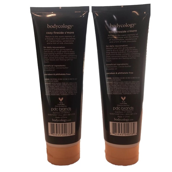 2X Bodycology Cozy Fireside S'more Moisturizing, Rich Body Cream 8 Oz. Ea NEW - Picture 2 of 5